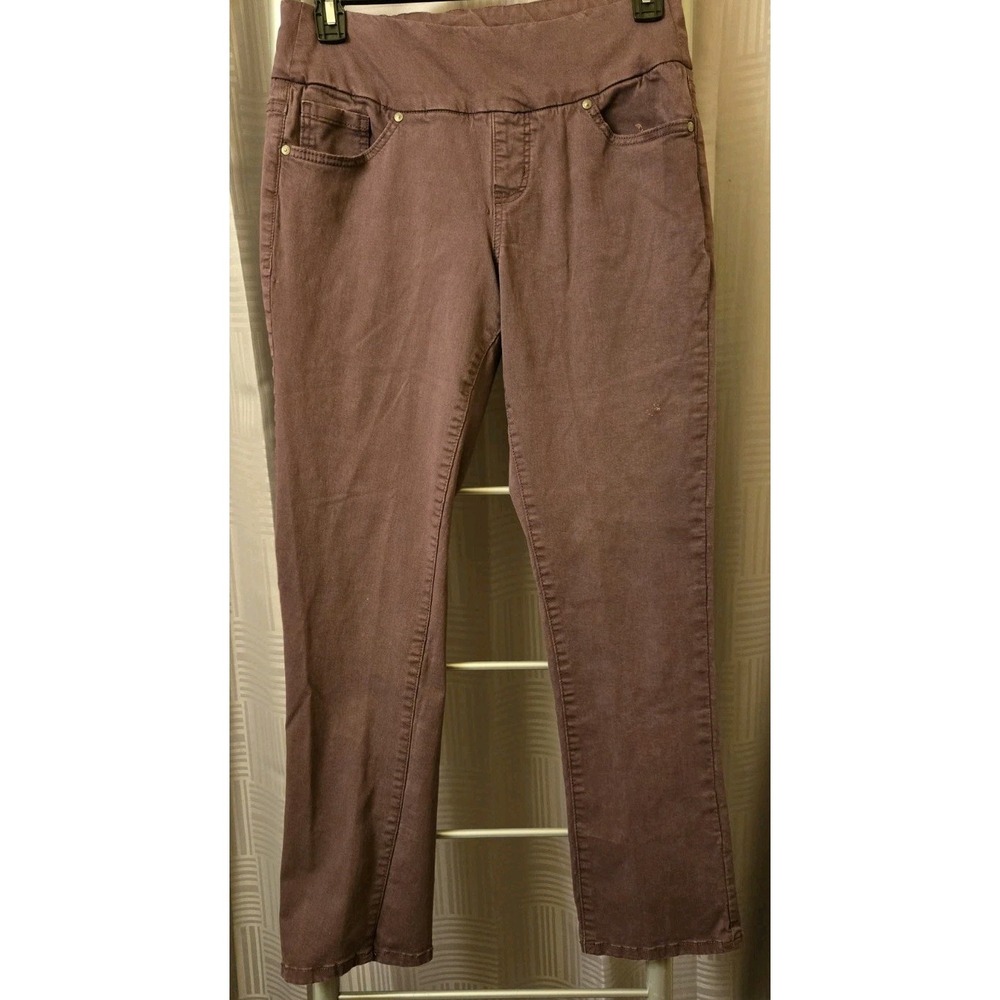 JAG Purple Pull On  Jeans Womens 8 High Rise Straight Leg 31x30‎ Stretch